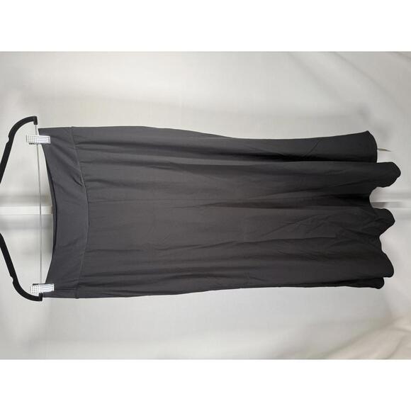 NWT Halara Breezeful High Waist Asymmetric Ruffle Hem 2-in-1 Maxi Skirt Black L - Picture 8 of 10